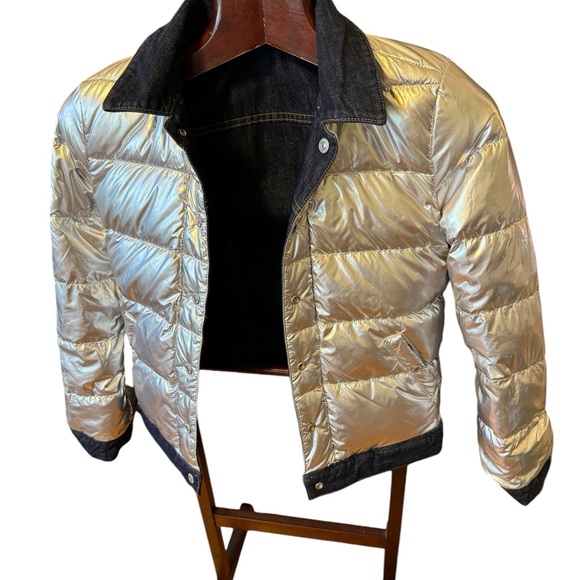 New (used once for 40 min dawn filed reversible Levi's winter jacket Size S - Picture 2 of 12